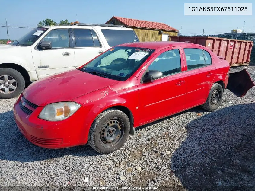 1G1AK55FX67611025 2006 Chevrolet Cobalt Ls