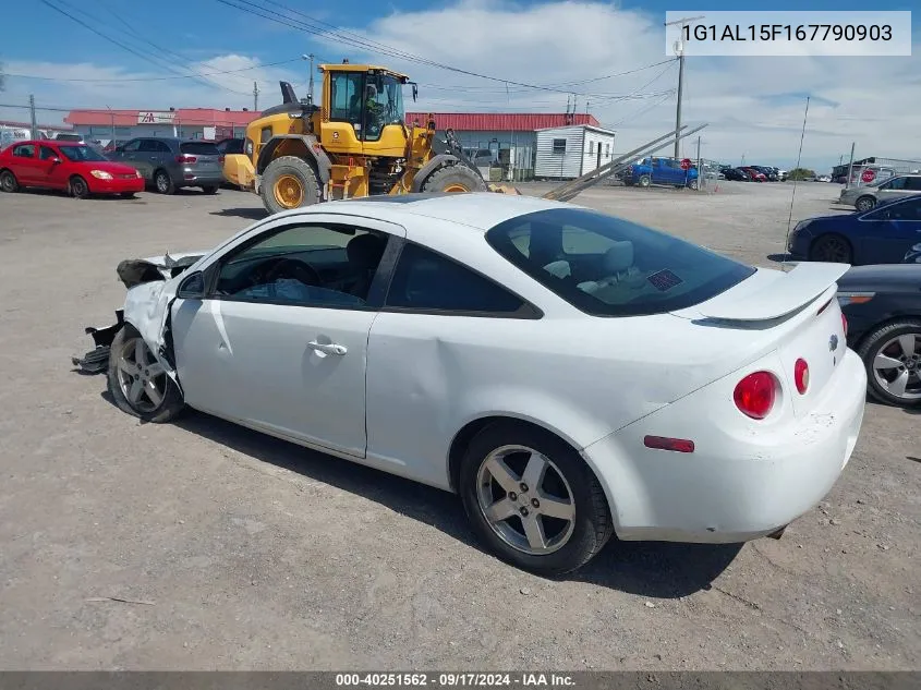 2006 Chevrolet Cobalt Lt VIN: 1G1AL15F167790903 Lot: 40251562