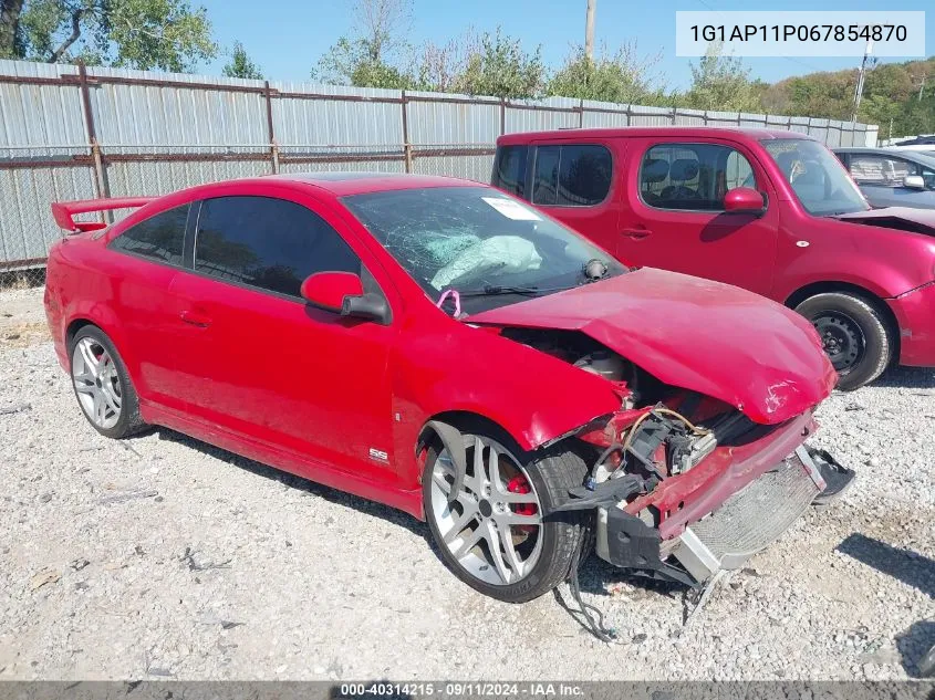 1G1AP11P067854870 2006 Chevrolet Cobalt Ss Supercharged