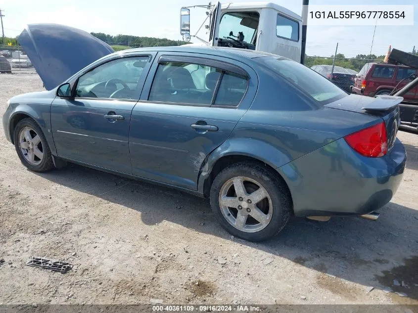 2006 Chevrolet Cobalt Lt VIN: 1G1AL55F967778554 Lot: 40361109