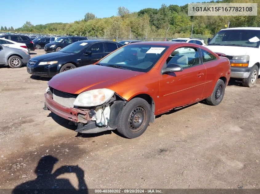 2006 Chevrolet Cobalt Ls VIN: 1G1AK15F167782108 Lot: 40380202