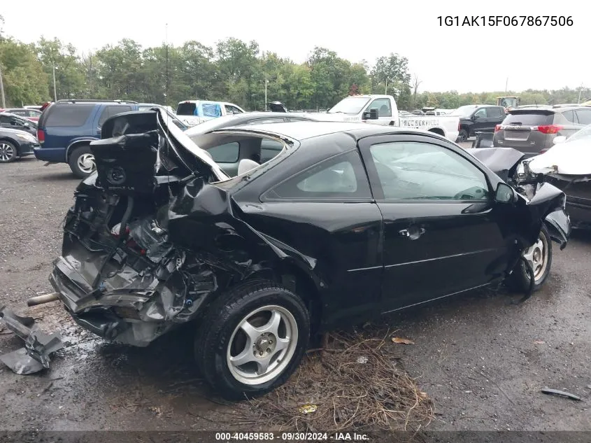 2006 Chevrolet Cobalt Ls VIN: 1G1AK15F067867506 Lot: 40459583