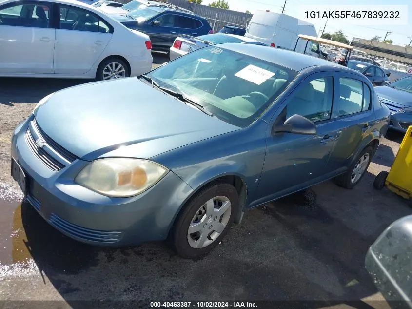 2006 Chevrolet Cobalt Ls VIN: 1G1AK55F467839232 Lot: 40463387