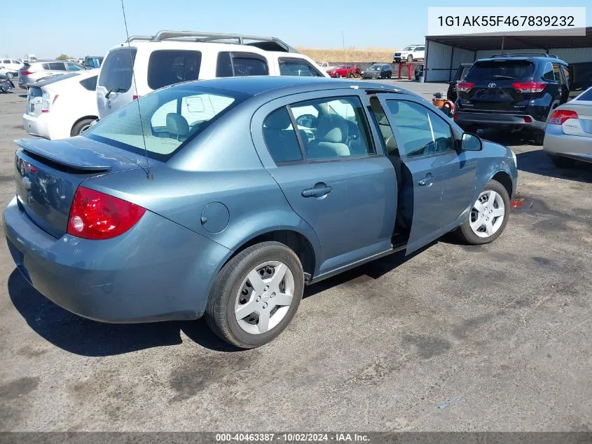 2006 Chevrolet Cobalt Ls VIN: 1G1AK55F467839232 Lot: 40463387