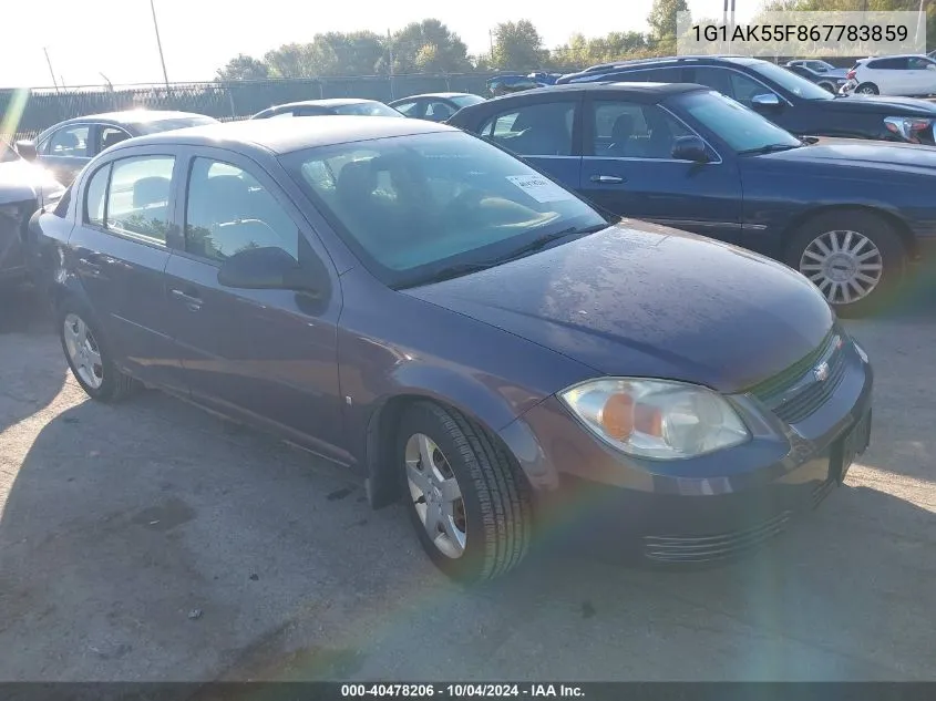 1G1AK55F867783859 2006 Chevrolet Cobalt Ls