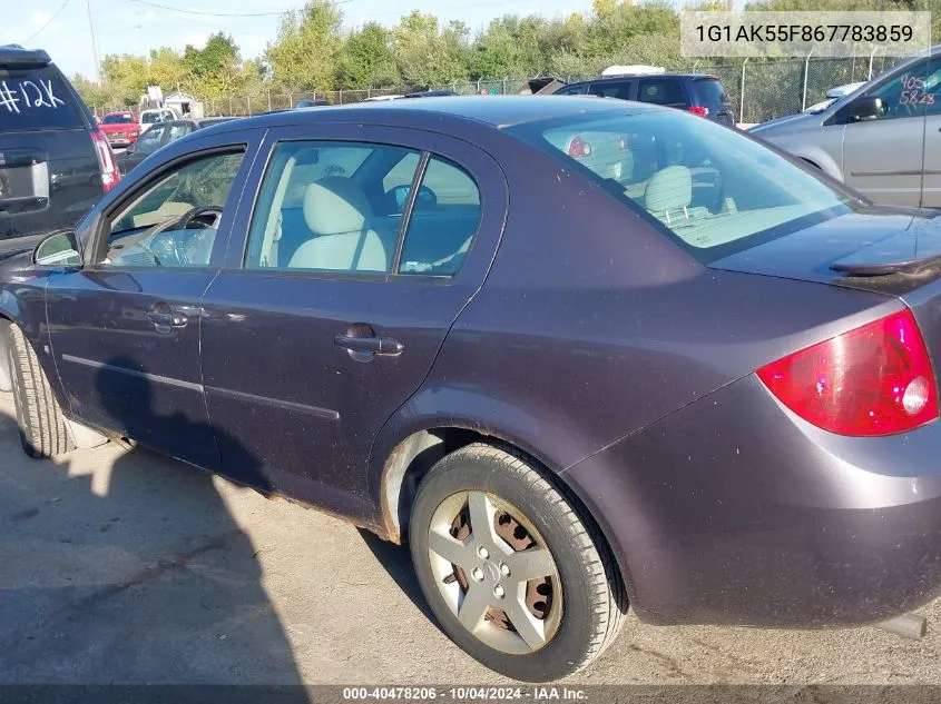 2006 Chevrolet Cobalt Ls VIN: 1G1AK55F867783859 Lot: 40478206