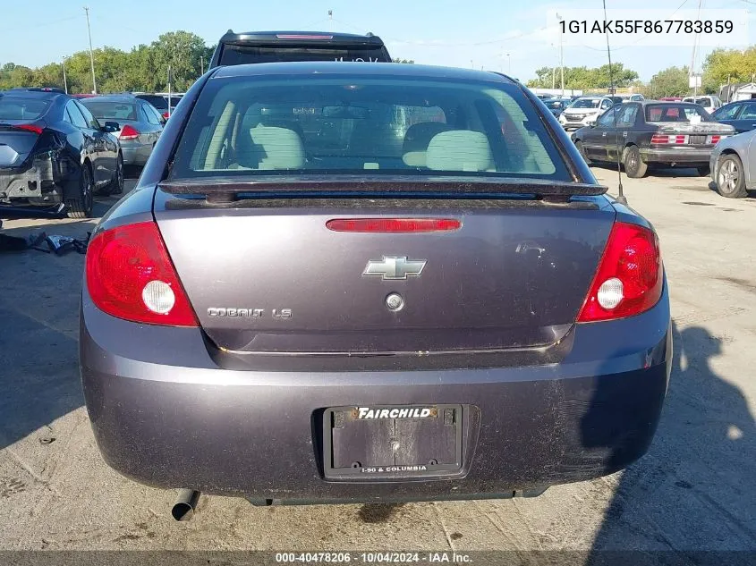 2006 Chevrolet Cobalt Ls VIN: 1G1AK55F867783859 Lot: 40478206