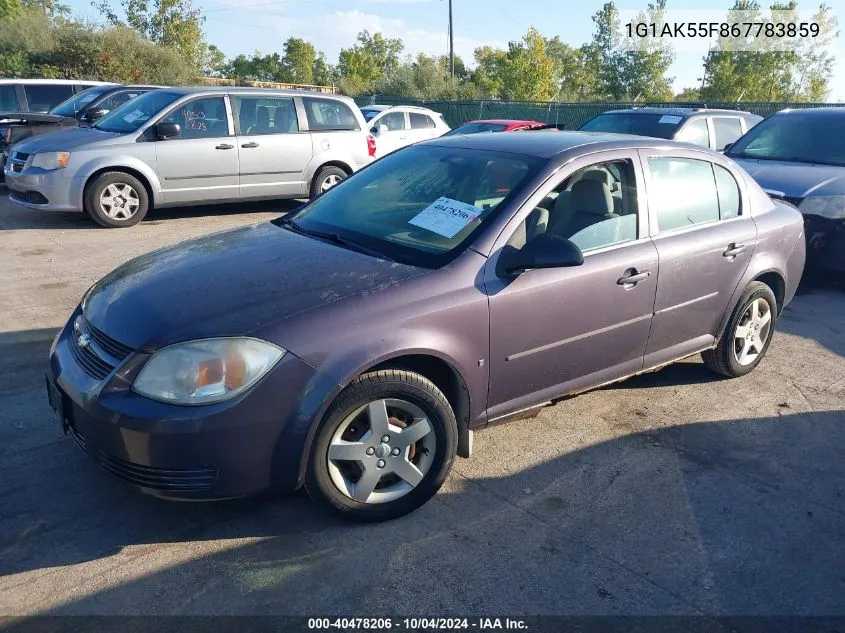 2006 Chevrolet Cobalt Ls VIN: 1G1AK55F867783859 Lot: 40478206