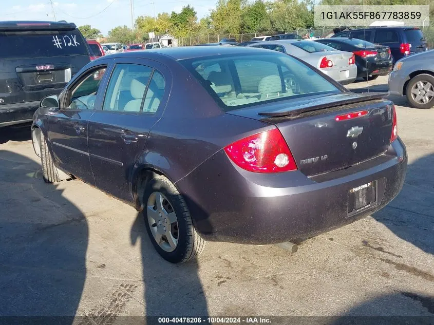 2006 Chevrolet Cobalt Ls VIN: 1G1AK55F867783859 Lot: 40478206