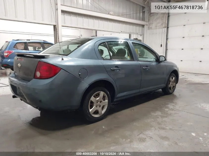 2006 Chevrolet Cobalt Ls VIN: 1G1AK55F467818736 Lot: 40553208