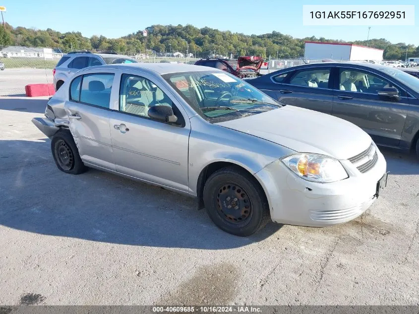 2006 Chevrolet Cobalt Ls VIN: 1G1AK55F167692951 Lot: 40609685