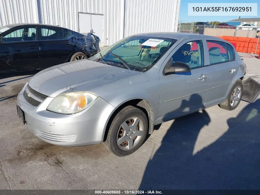 2006 Chevrolet Cobalt Ls VIN: 1G1AK55F167692951 Lot: 40609685