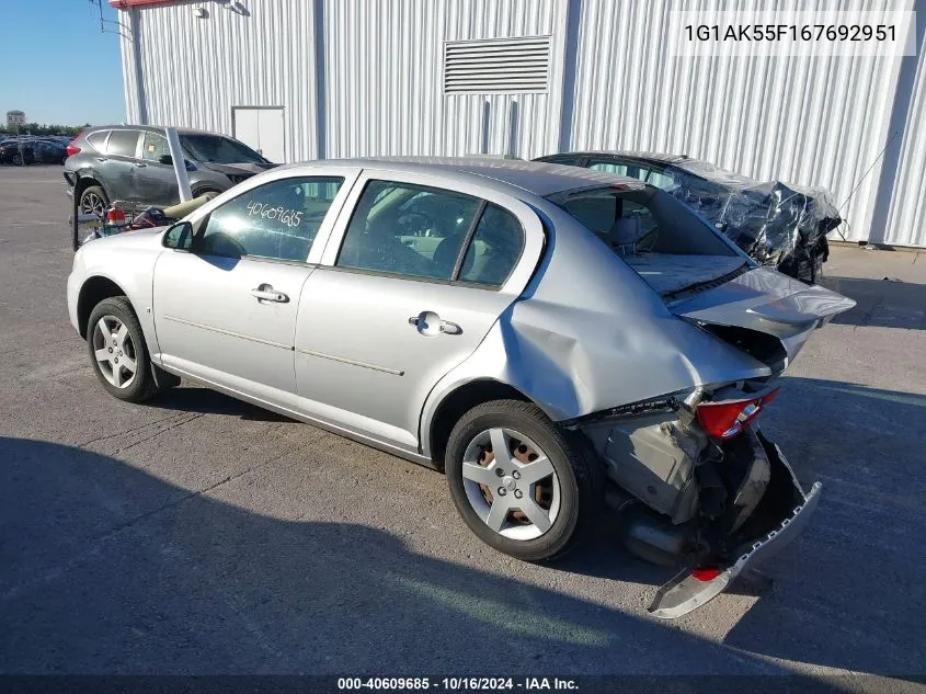 2006 Chevrolet Cobalt Ls VIN: 1G1AK55F167692951 Lot: 40609685