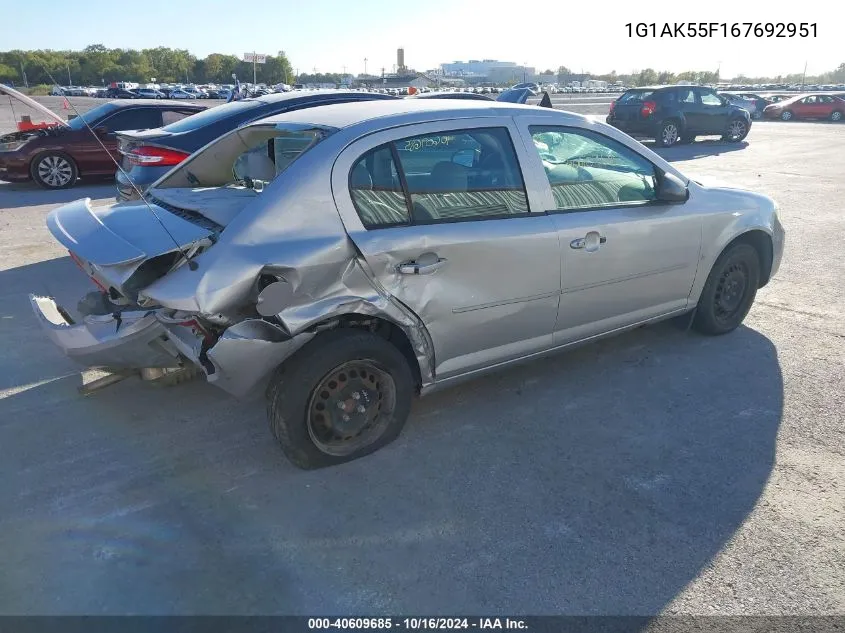 2006 Chevrolet Cobalt Ls VIN: 1G1AK55F167692951 Lot: 40609685