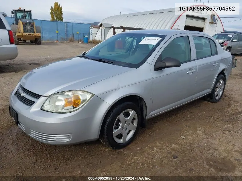 2006 Chevrolet Cobalt Ls VIN: 1G1AK55F867704562 Lot: 40652055