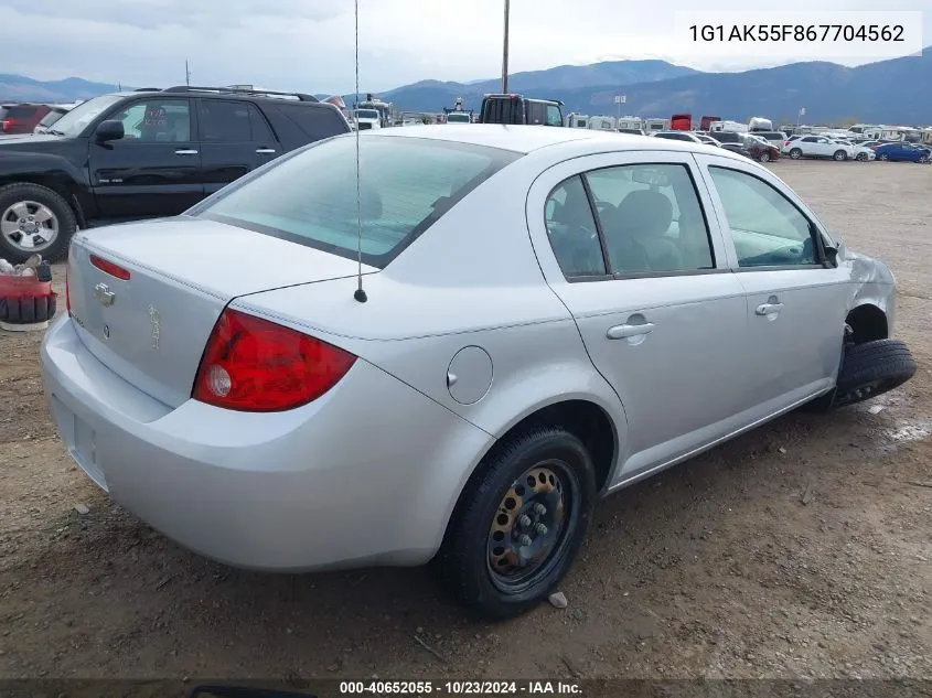 2006 Chevrolet Cobalt Ls VIN: 1G1AK55F867704562 Lot: 40652055