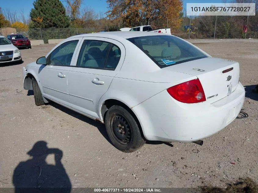 2006 Chevrolet Cobalt Ls VIN: 1G1AK55F767728027 Lot: 40677371