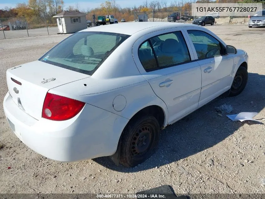 1G1AK55F767728027 2006 Chevrolet Cobalt Ls