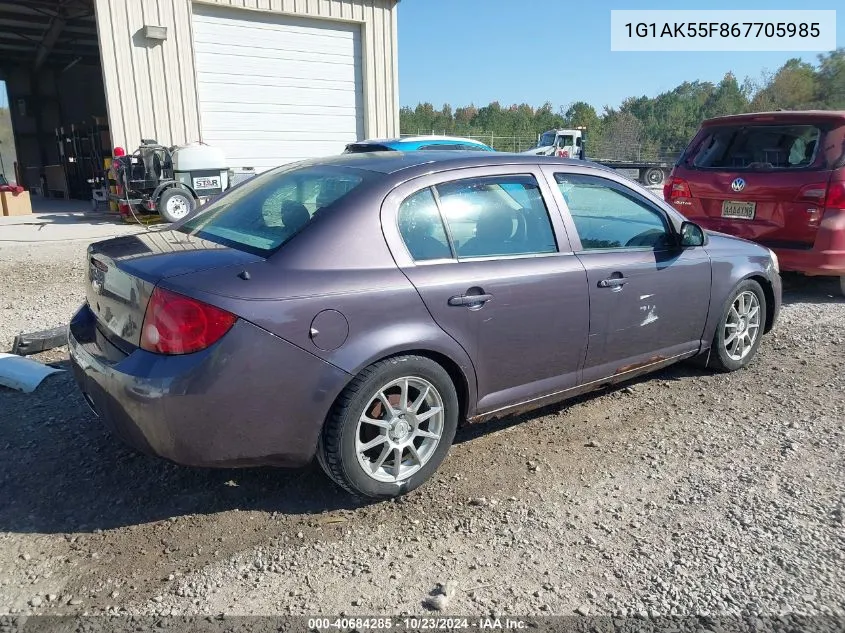 2006 Chevrolet Cobalt Ls VIN: 1G1AK55F867705985 Lot: 40684285