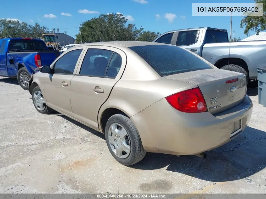 2006 Chevrolet Cobalt Ls VIN: 1G1AK55F067683402 Lot: 40686268