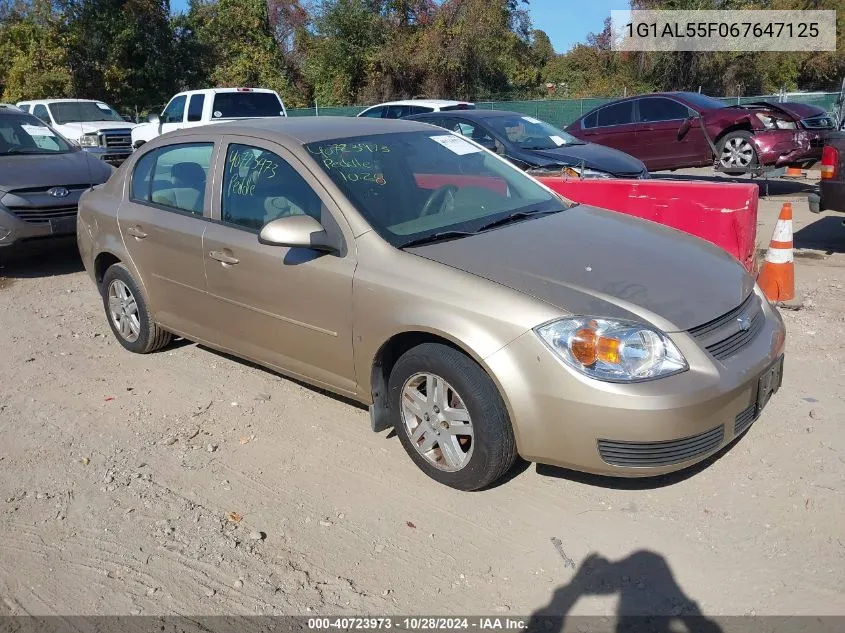 2006 Chevrolet Cobalt Lt VIN: 1G1AL55F067647125 Lot: 40723973