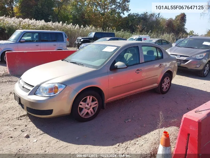 2006 Chevrolet Cobalt Lt VIN: 1G1AL55F067647125 Lot: 40723973