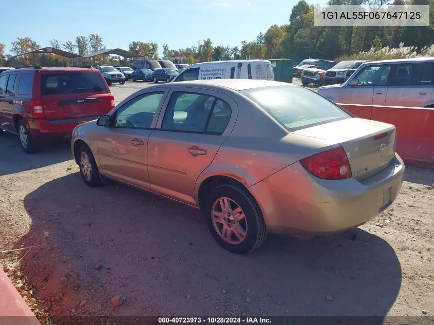 2006 Chevrolet Cobalt Lt VIN: 1G1AL55F067647125 Lot: 40723973