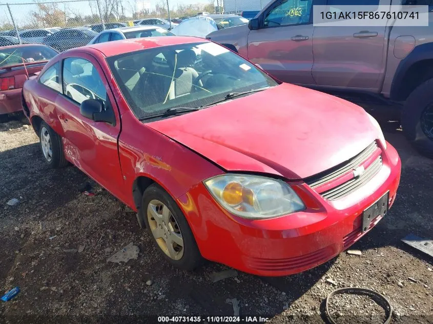 2006 Chevrolet Cobalt Ls VIN: 1G1AK15F867610741 Lot: 40731435