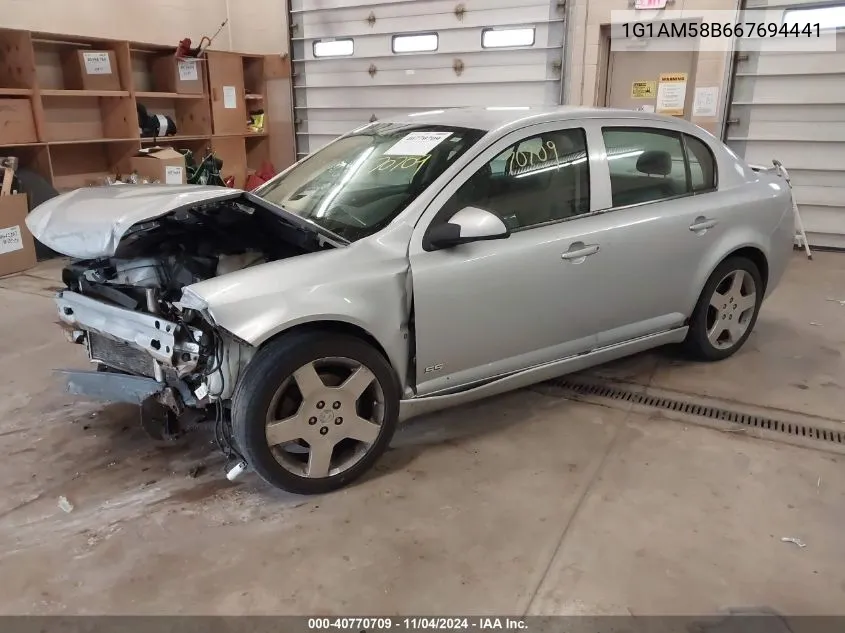 2006 Chevrolet Cobalt Ss VIN: 1G1AM58B667694441 Lot: 40770709