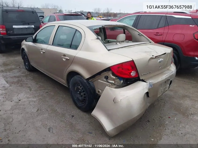 2006 Chevrolet Cobalt Ls VIN: 1G1AK55F367657988 Lot: 40775102