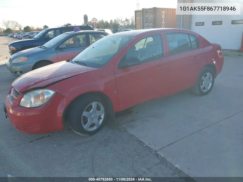 2006 Chevrolet Cobalt Ls VIN: 1G1AK55F867718946 Lot: 40792650