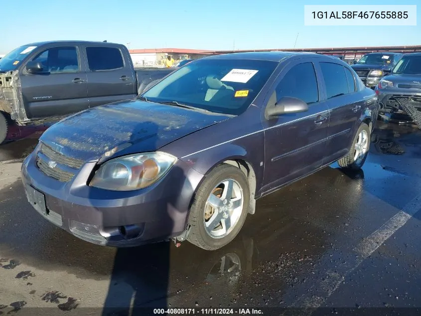 2006 Chevrolet Cobalt Lt VIN: 1G1AL58F467655885 Lot: 40808171