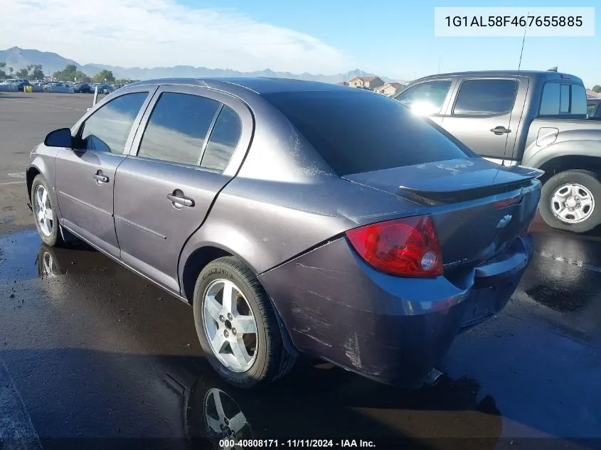 2006 Chevrolet Cobalt Lt VIN: 1G1AL58F467655885 Lot: 40808171