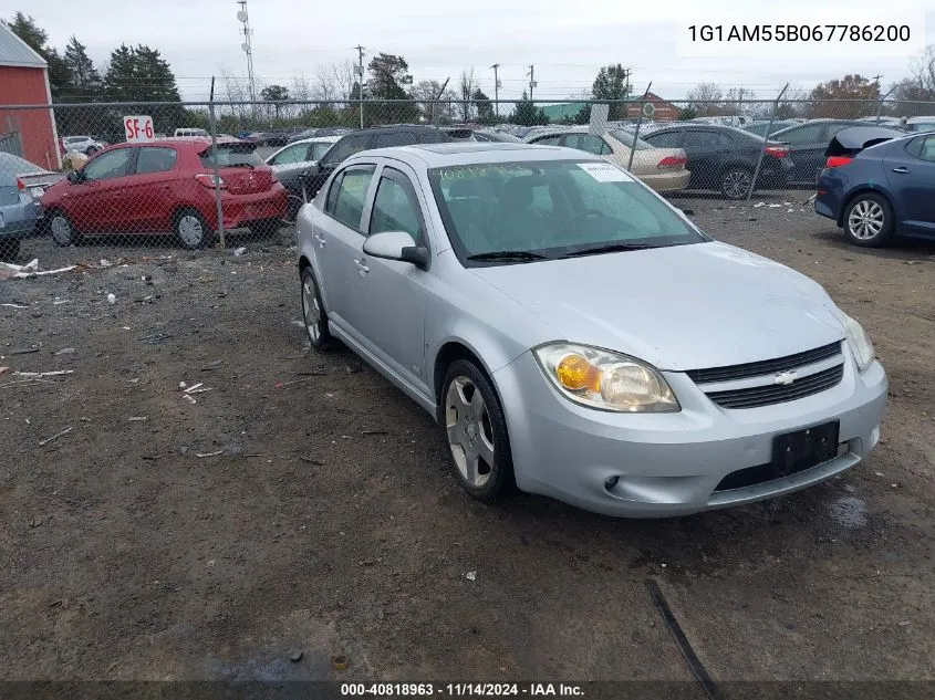 2006 Chevrolet Cobalt Ss VIN: 1G1AM55B067786200 Lot: 40818963