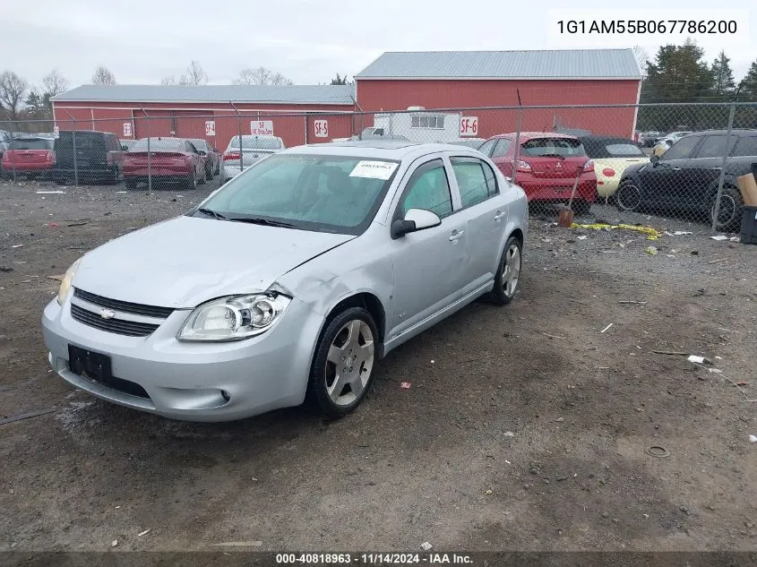 2006 Chevrolet Cobalt Ss VIN: 1G1AM55B067786200 Lot: 40818963