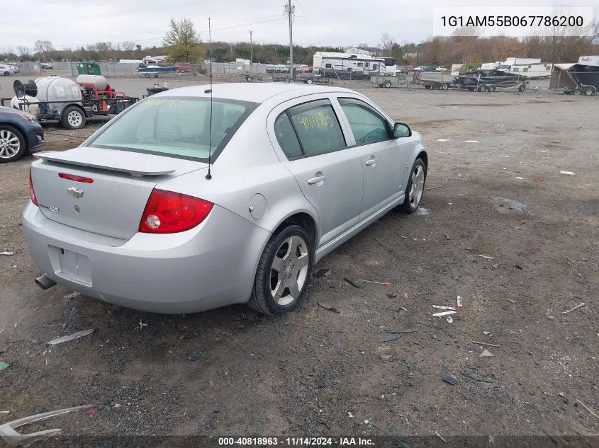 2006 Chevrolet Cobalt Ss VIN: 1G1AM55B067786200 Lot: 40818963