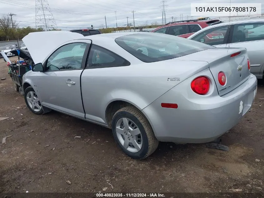 1G1AK15F067808178 2006 Chevrolet Cobalt Ls