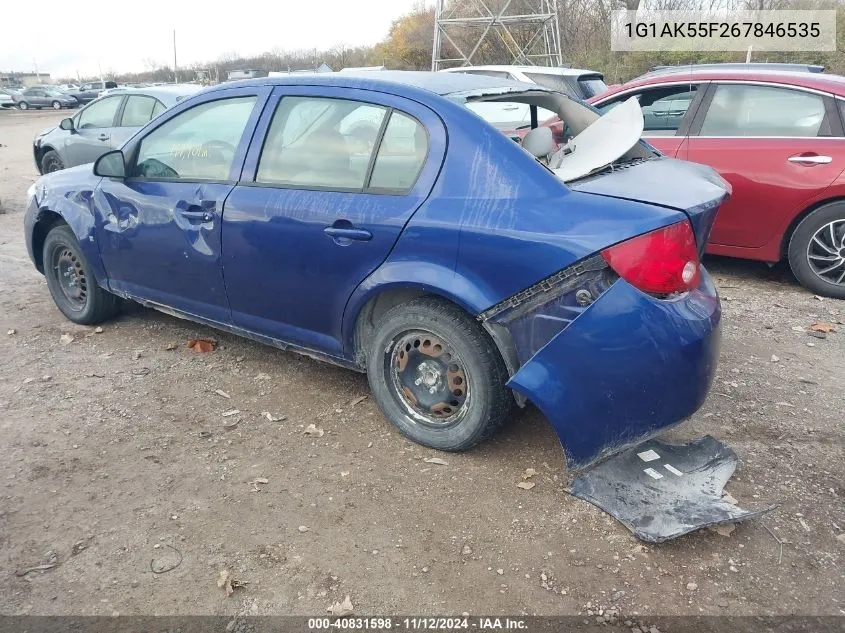 1G1AK55F267846535 2006 Chevrolet Cobalt Ls