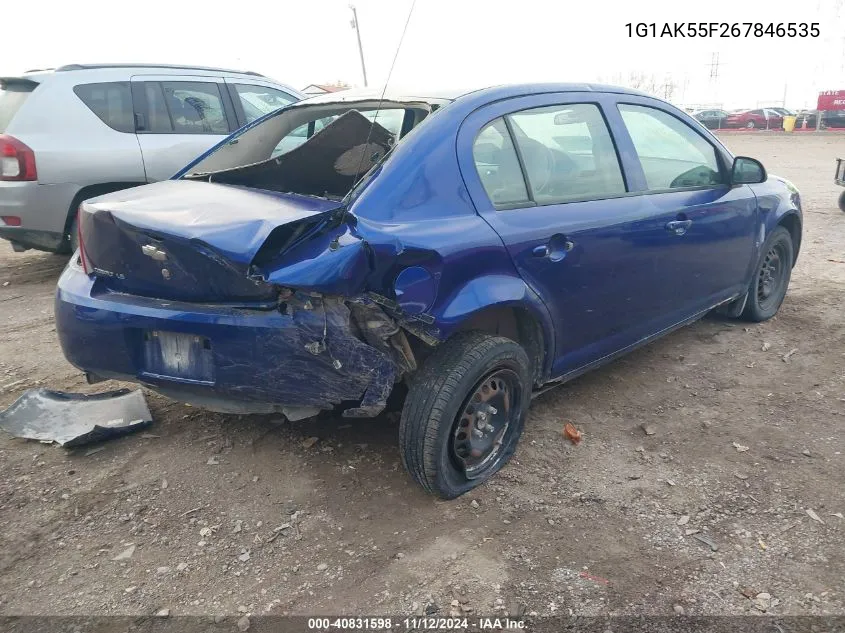 1G1AK55F267846535 2006 Chevrolet Cobalt Ls