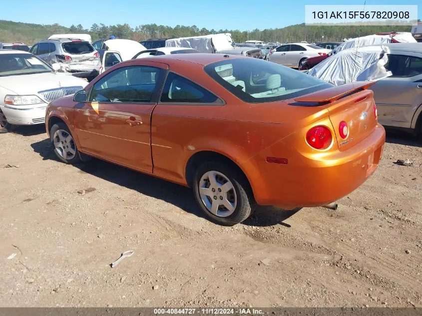 1G1AK15F567820908 2006 Chevrolet Cobalt Ls