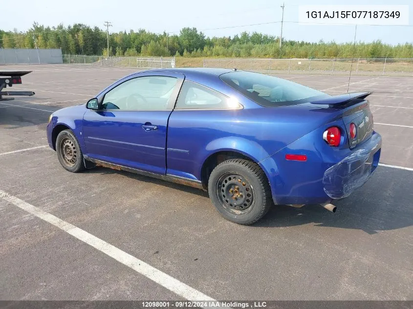 1G1AJ15F077187349 2007 Chevrolet Cobalt