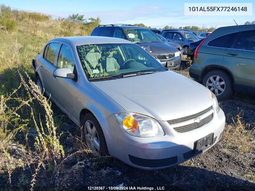 2007 Chevrolet Cobalt Lt VIN: 1G1AL55FX77246148 Lot: 12120367