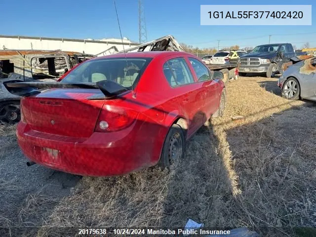 2007 Chevrolet Cobalt Lt VIN: 1G1AL55F377402420 Lot: 20179638