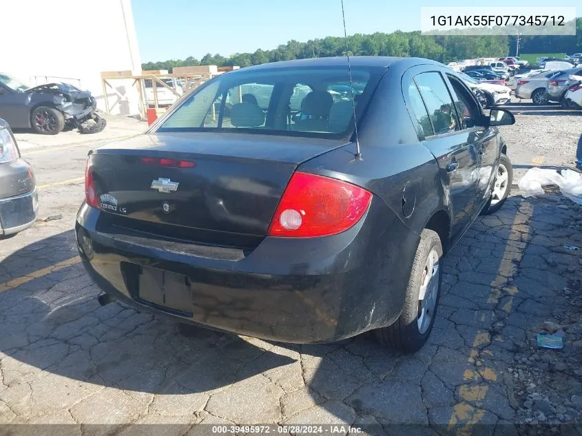 1G1AK55F077345712 2007 Chevrolet Cobalt Ls