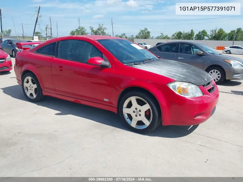 2007 Chevrolet Cobalt Ss Supercharged VIN: 1G1AP15P577391071 Lot: 39862380