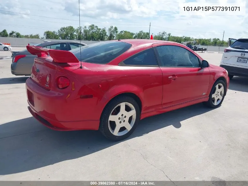 2007 Chevrolet Cobalt Ss Supercharged VIN: 1G1AP15P577391071 Lot: 39862380