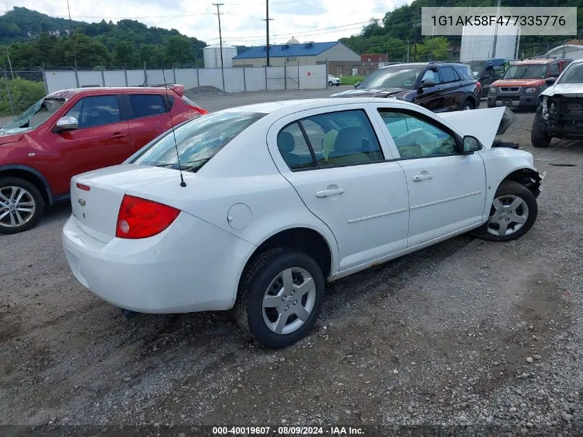 2007 Chevrolet Cobalt Ls VIN: 1G1AK58F477335776 Lot: 40019607