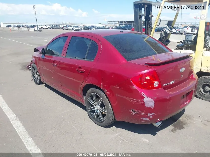 1G1AM58B077400341 2007 Chevrolet Cobalt Ss