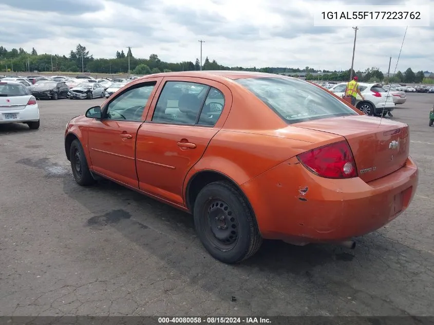 2007 Chevrolet Cobalt Lt VIN: 1G1AL55F177223762 Lot: 40080058