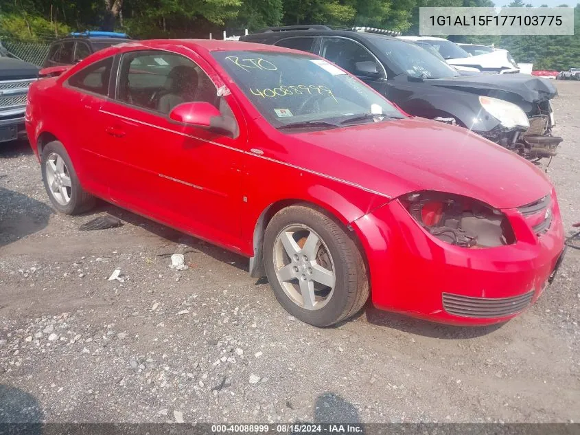 2007 Chevrolet Cobalt Lt VIN: 1G1AL15F177103775 Lot: 40088999